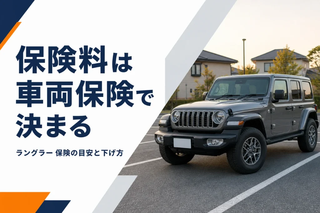 住宅の駐車場に止まったラングラー